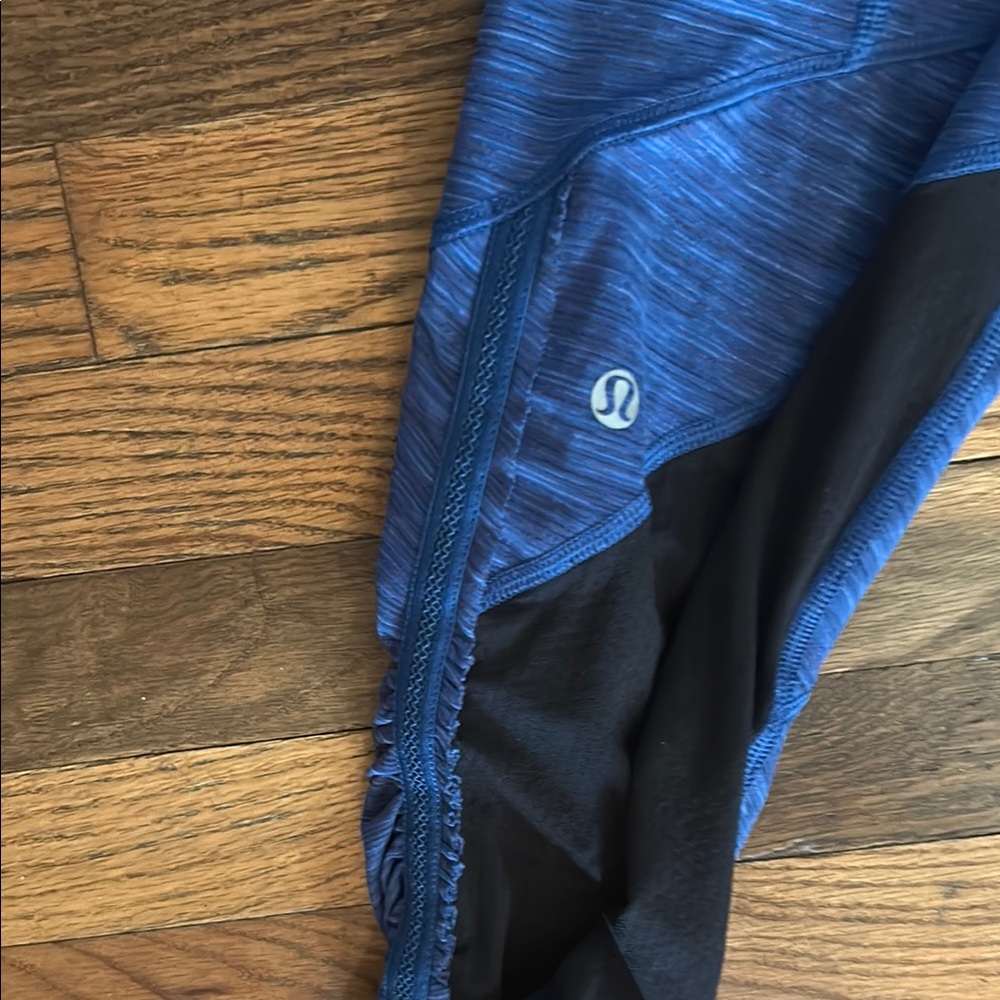 Lululemon Athletica Blue Leggings Soft Elastic Waist - Picture 7 of 11